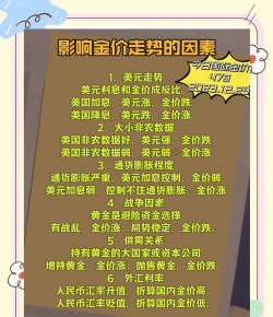 黄金价格波动受哪些因素影响？