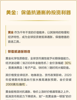 黄金作为抗通胀资产优势在哪？
