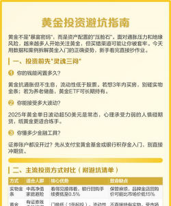 黄金投资需要关注哪些避坑要点？