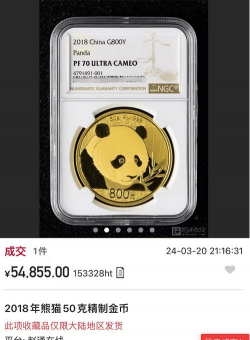 15克熊猫金币多少钱一个（2026年02月18日更新）