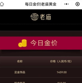 2026年04月29日潮宏基黄金涨跌幅