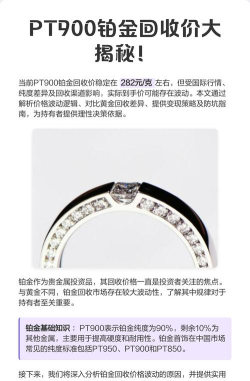 PT900铂金回收今日最新价格多少（2026年06月16日更新）