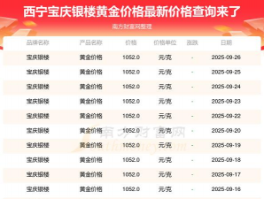 宝庆银楼今日多少钱（2025年05月24日）