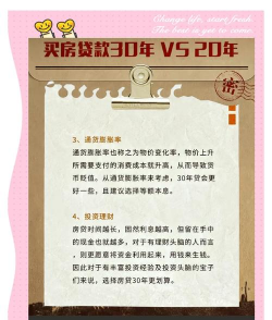 20年房贷和30年房贷的区别