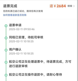 机票退票多久到账