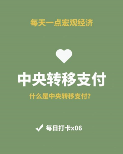 中央转移支付什么意思