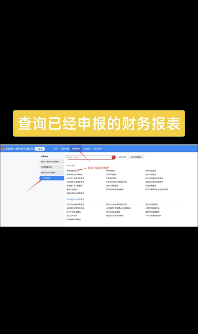 财务报表网上查询方法