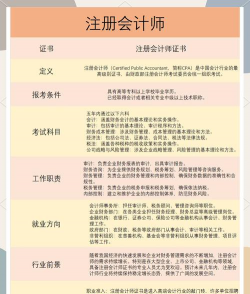 注册会计师的要求和作用