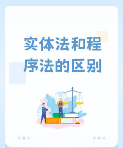 程序法和实体法的区别