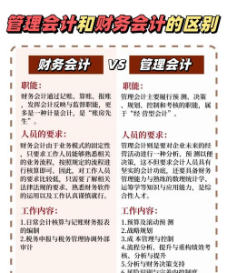 会计与财务主管的职责区别