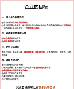 公司使命与公司目标的概述