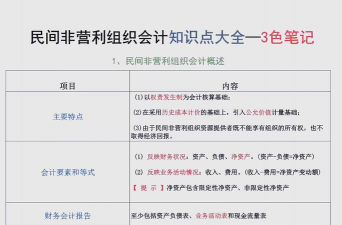 民间非营利组织会计的概述