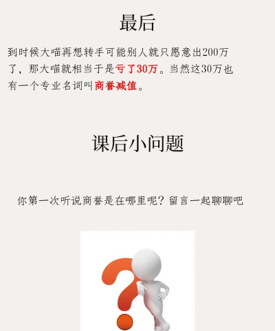 商誉是什么意思