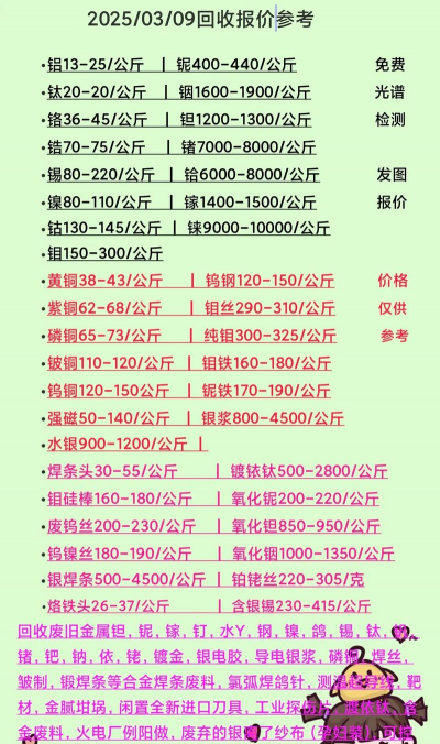 今日铂铑丝回收价格多少钱一克（2025年8月18日）