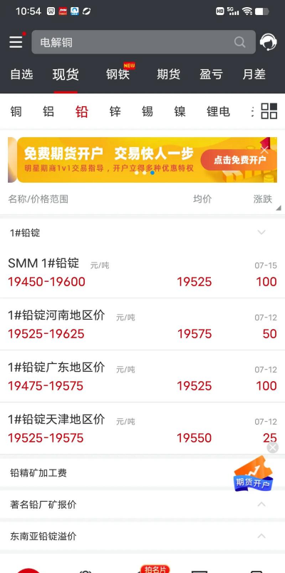 2025年9月10日铅价格多少