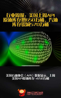美国一周汽油库存减少234.7万桶 市场预估为增加6.8万桶