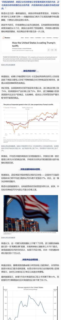 全球媒体聚焦｜1.5%→28% 美国关税正一步步侵蚀其经济自由