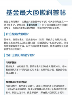 基金当中最大回撤表示什么意思