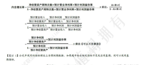 可持续增长率的理解