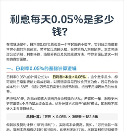 日利率是公式