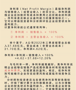 股票净利率是什么意思