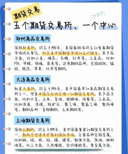 期货交易所的概述