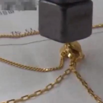 750金项链为什么吸铁石能吸起来？