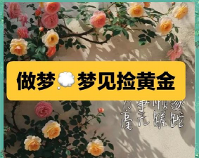 孕妇梦到捡黄金是胎梦吗