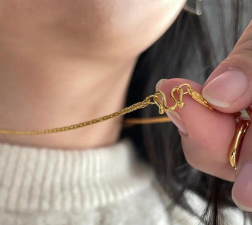 不是m扣的足金项链是纯金的吗？