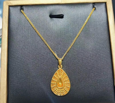 5G黄金水滴吊坠的寓意？