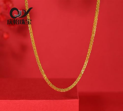 5g黄金项链弹簧扣是黄金的吗？