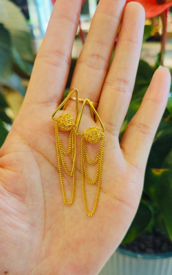 奶奶黄金耳环什么款式好一点？