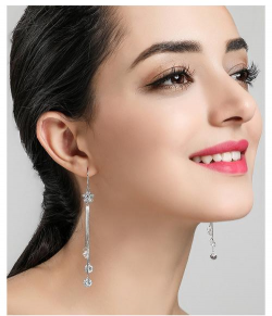 55岁大妈戴铂金耳环哪种好看？