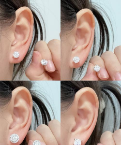 18k金耳环怎么固定？