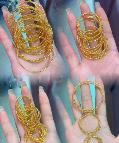 4克黄金圆圈耳环有多大？