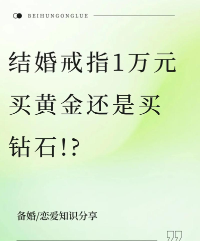 买了黄金戒指还是需要买钻戒吗？