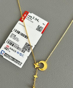 为什么我的黄金项链没有品牌标志？