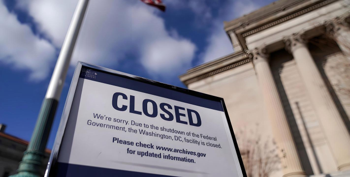 美政府关门刺激避险