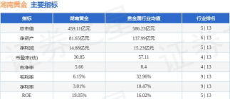 湖南黄金10月21日主力净流出5064万元