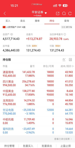 10月24日四川黄金股票下跌0.33%
