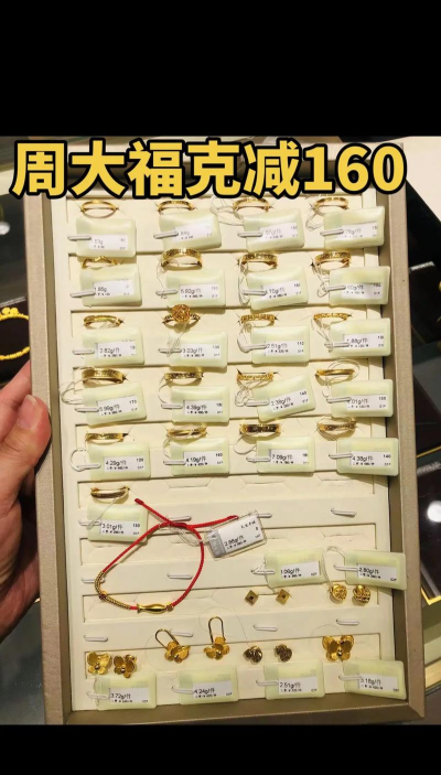 10月23日金大福黄金1218元/克