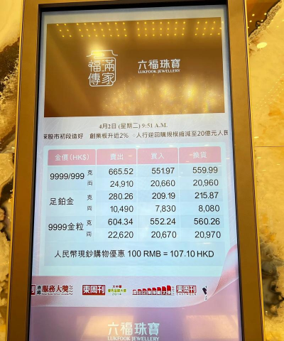 香港黄金今日最新价格多少（2025年10月27日更新）