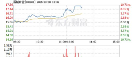 10月30日国城矿业股票上涨8.45%