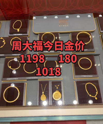 2025年10月31日周大福黄金1198元/克