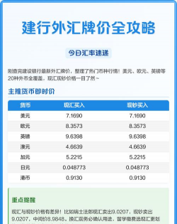 建行美元银(汇)今日最新价格多少（2025年11月03日更新）