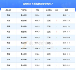 菜百黄金价格今天多少一克（2025年11月4日）