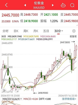 伦敦金反弹走涨