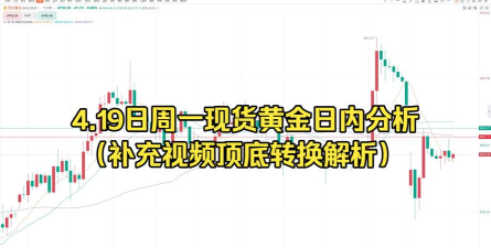 现货黄金4150顶底转换！