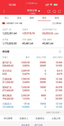 12月1日国城矿业股票上涨3.13%