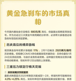 金银高位急刹车